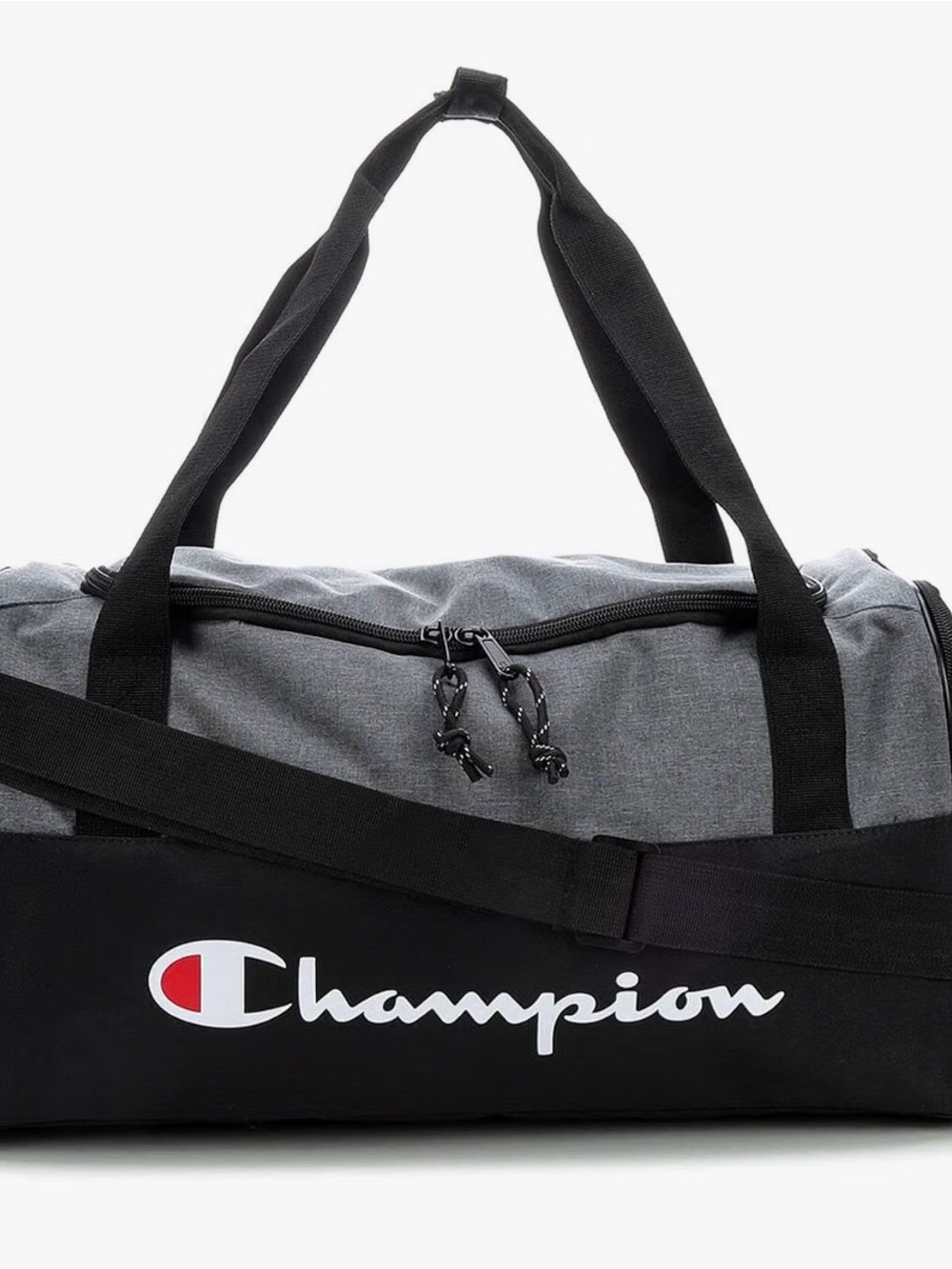 Champion Prologue Duffel Bag - Heather Grey & Black OS NWT